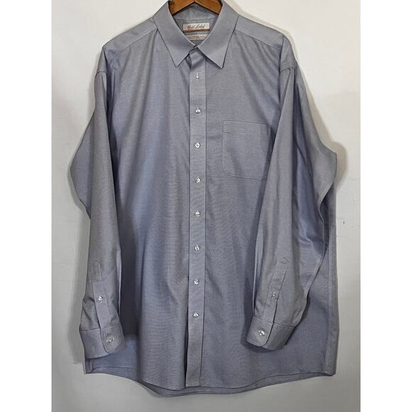 Gold Label Roundtree & York Non-Iron Long Sleeve size 17/36 Pre-Owned with stain - Picture 1 of 11